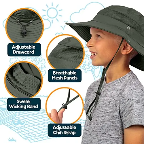 GearTOP UPF 50  Kids Sun hat to Protect Against UV Sun Rays Kids Bucket Hat