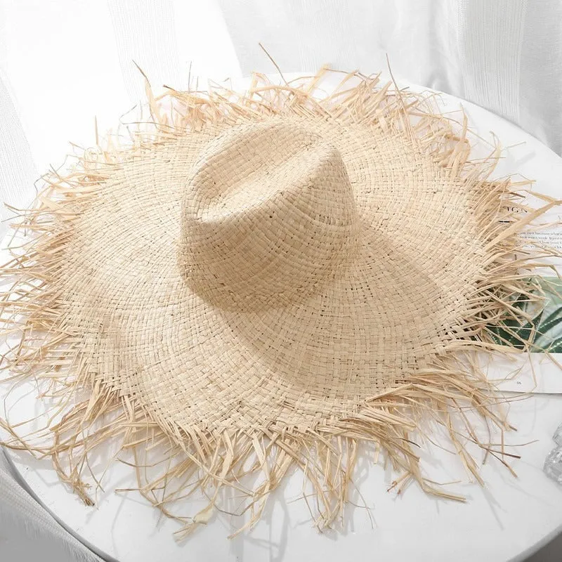 Gorgeous Handmade Wide Brim Summer Straw Hat Collection