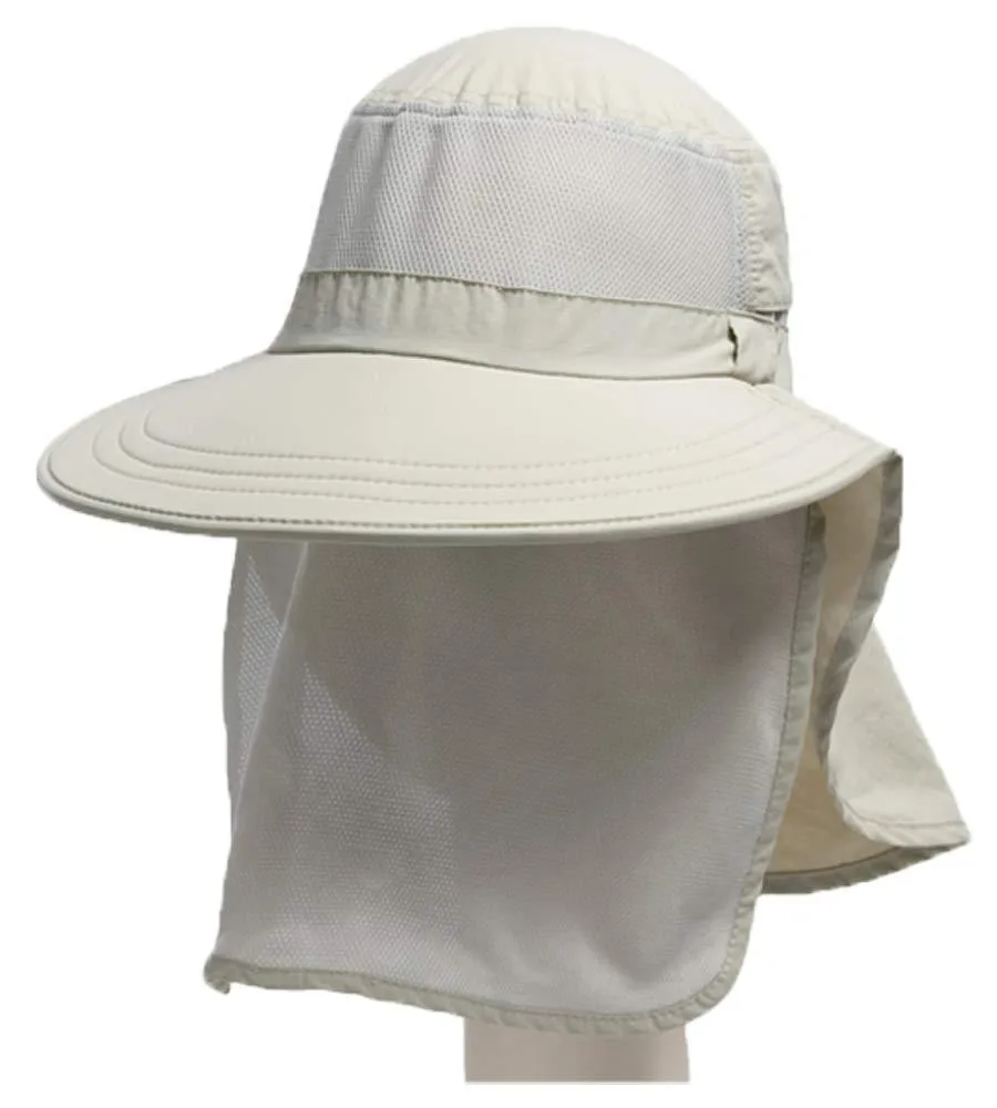 Henschel Small/Medium Natural Innsbruck Crushable Cotton w Mesh Crown UPF 50