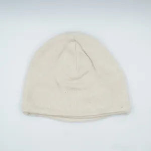 Honey Beige Cashmere Beanie Hat