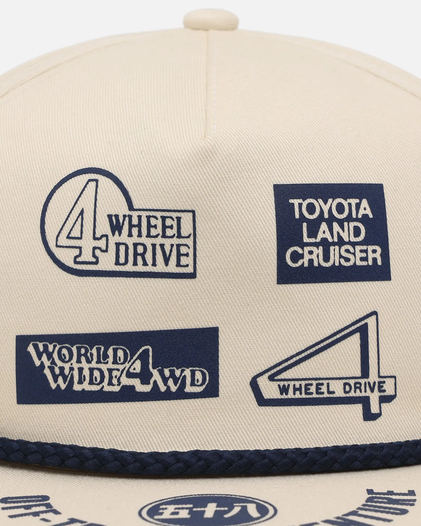 Huf X Toyota 4 Wheel Drive Trucker Snapback Natural