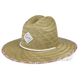 Hurley Hats Womens Diamond Straw Lifeguard Hat - Natural