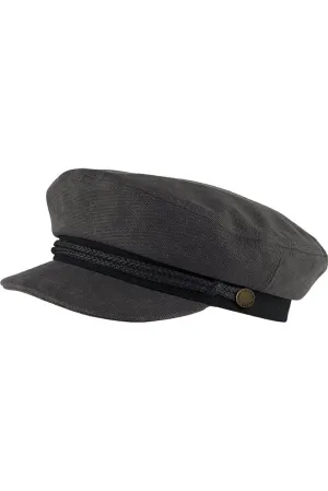 Kooringal Mens Anchor Fishermans Cap - Charcoal