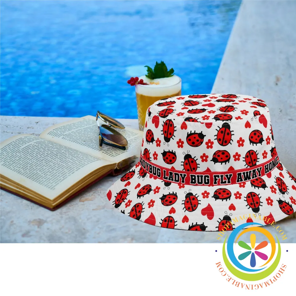 Lady Bug Love Bucket Hat
