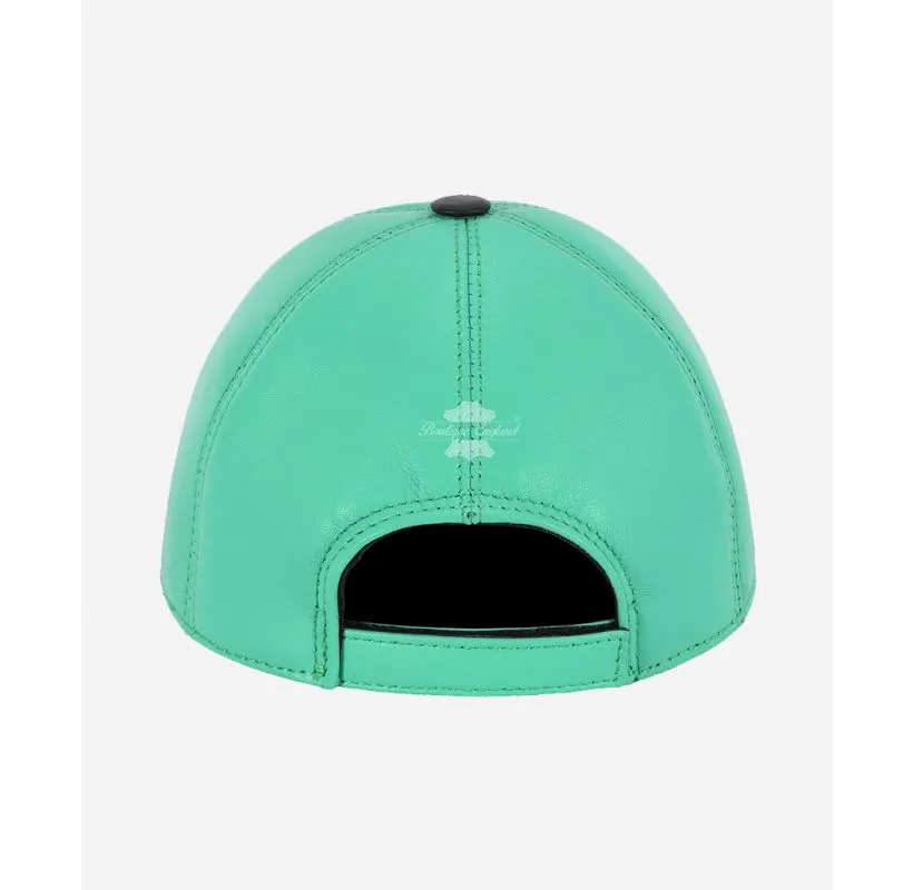 Leather Baseball Cap Adjustable Casual Sports Hat Unisex Caps