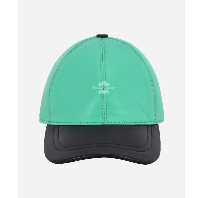Leather Baseball Cap Adjustable Casual Sports Hat Unisex Caps
