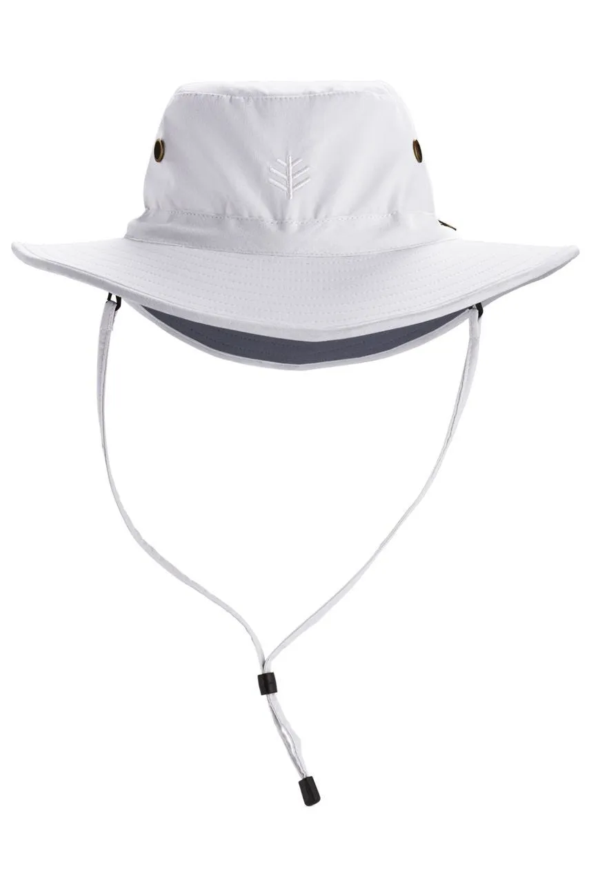 Leo Shapeable Wide Brim Hat | White/Carbon