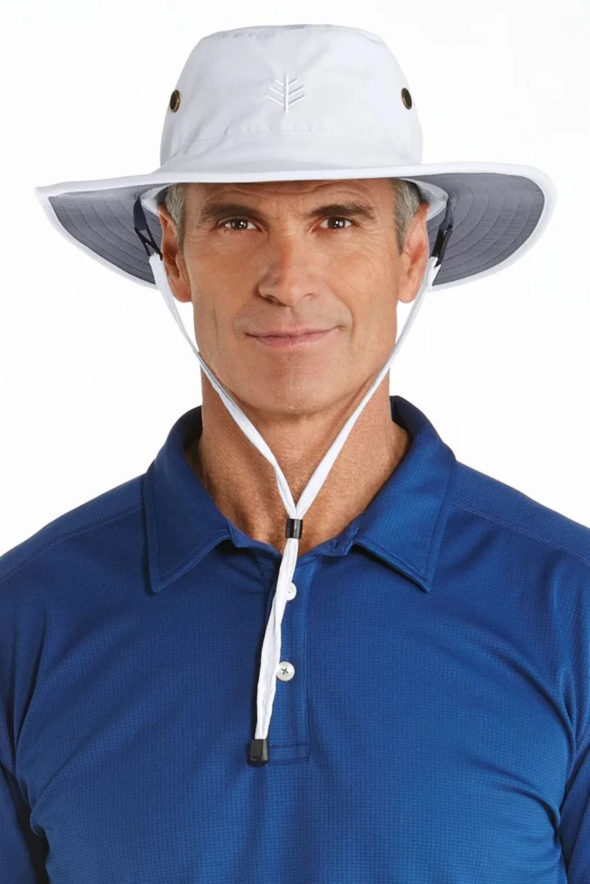 Leo Shapeable Wide Brim Hat | White/Carbon