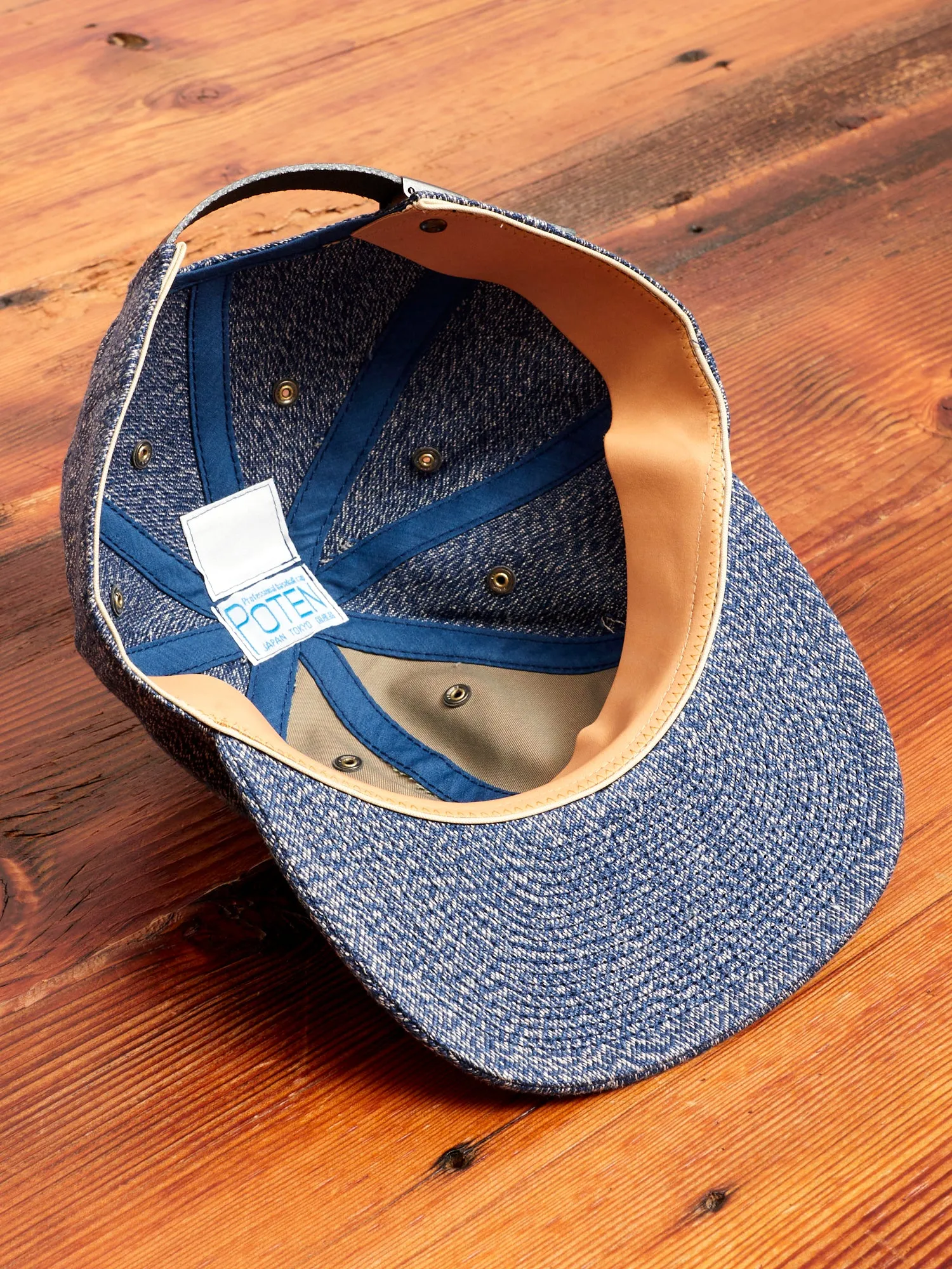 Linen Dyed Cap in Light Blue