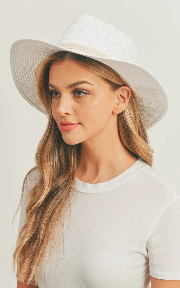 MH0115 Sequin Letter Beach Bum Panama Hat