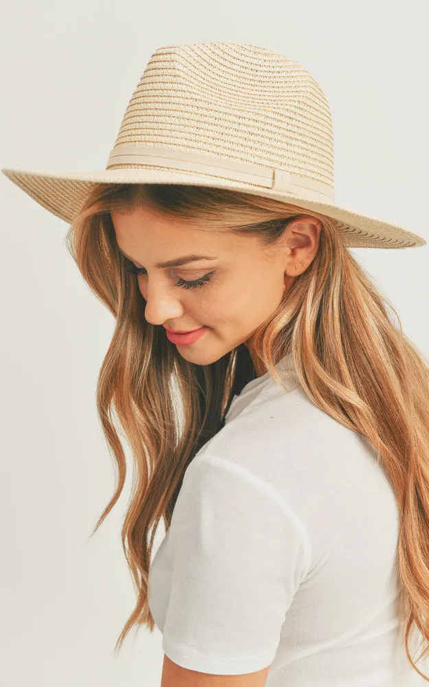 MH0118 Sequin Letter Bon Voyage Panama Hat