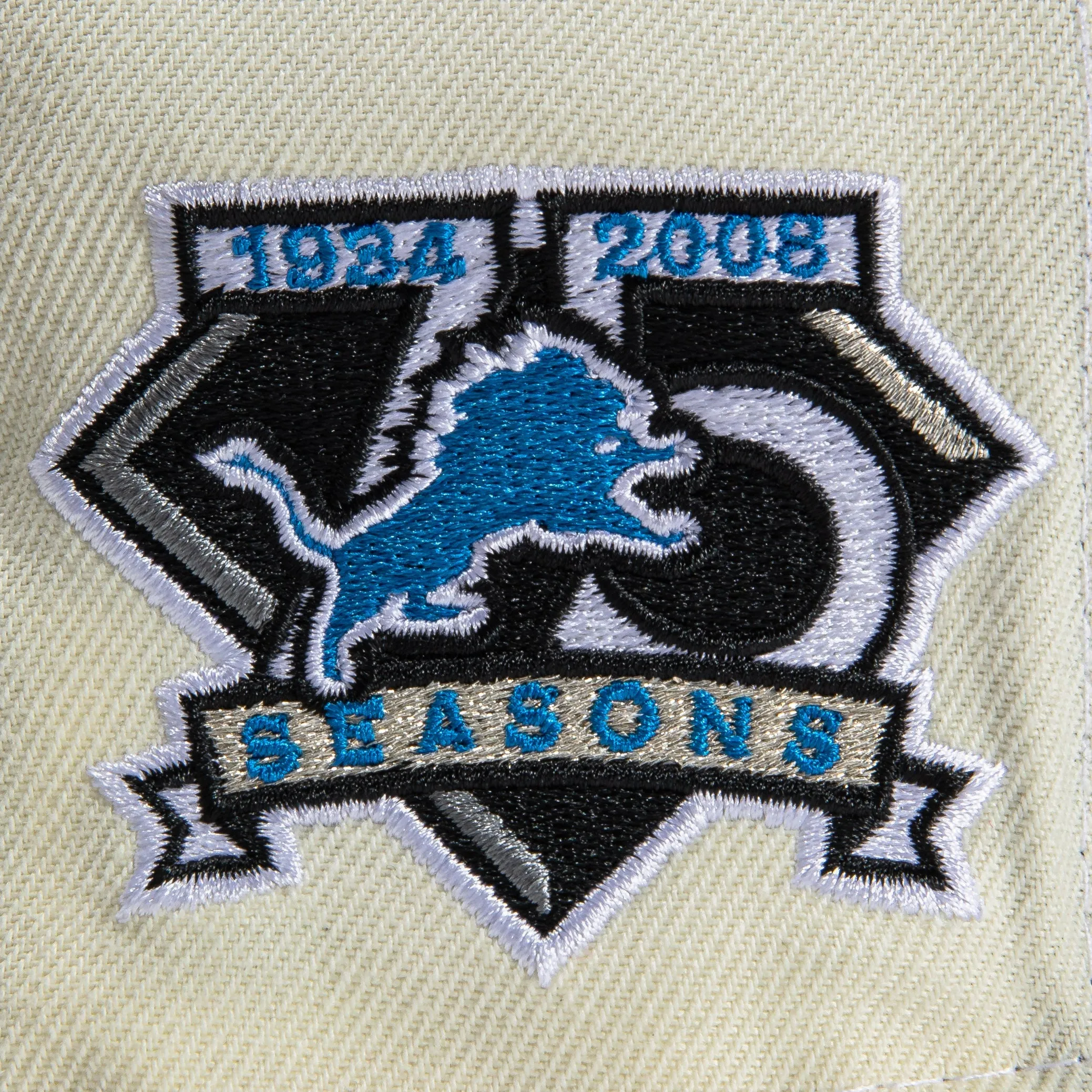 New Era  Chrome Detroit Lions 75th Anniversary 59FIFTY Fitted Hat