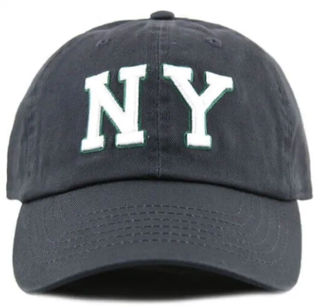 Newhattan 100% Cotton Baseball Caps NY Embroidered
