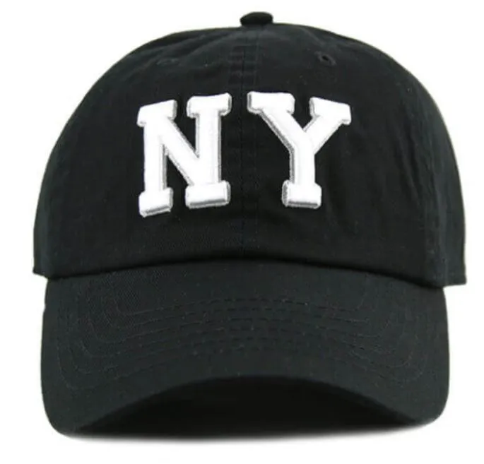Newhattan 100% Cotton Baseball Caps NY Embroidered