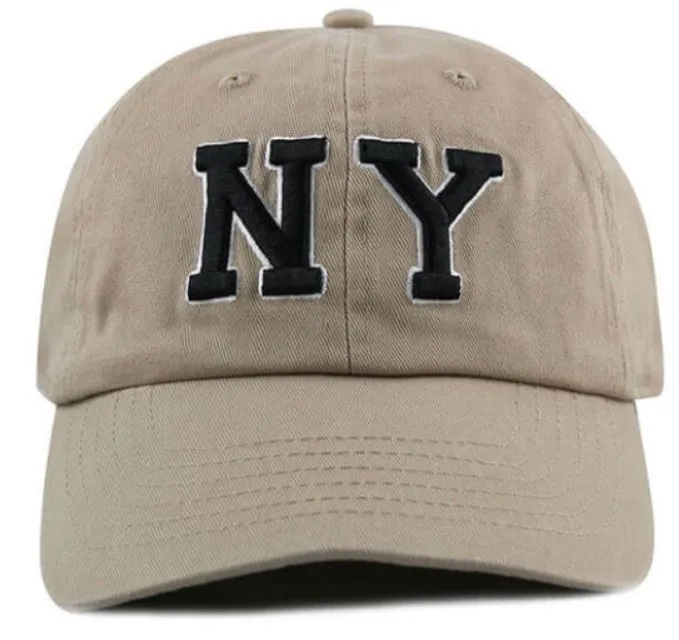Newhattan 100% Cotton Baseball Caps NY Embroidered