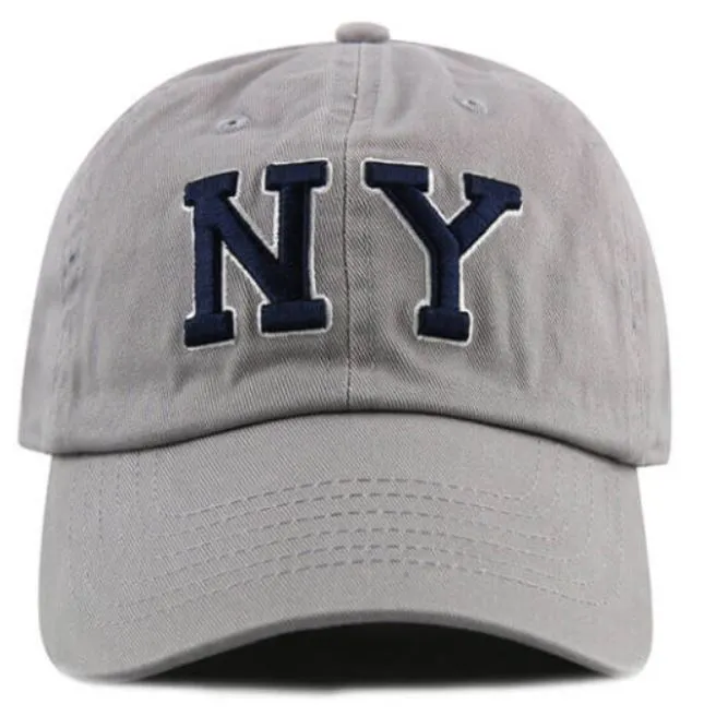 Newhattan 100% Cotton Baseball Caps NY Embroidered