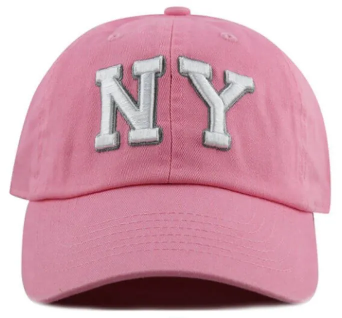 Newhattan 100% Cotton Baseball Caps NY Embroidered