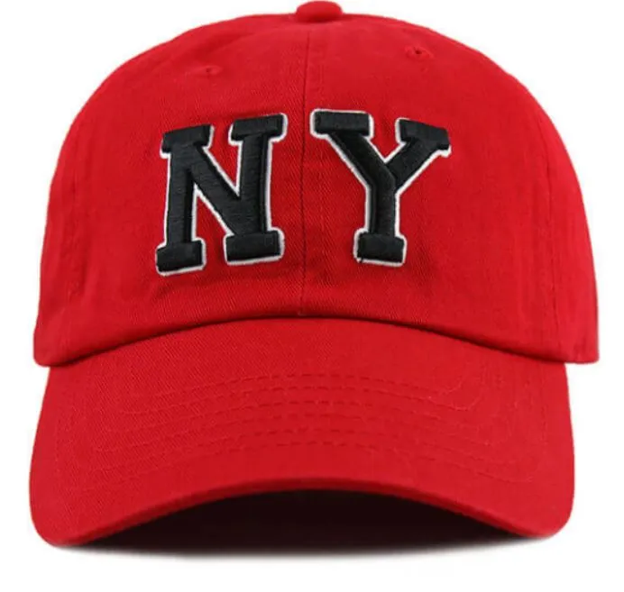 Newhattan 100% Cotton Baseball Caps NY Embroidered
