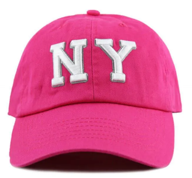 Newhattan 100% Cotton Baseball Caps NY Embroidered