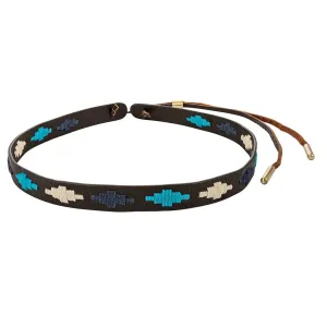 Pampa Hat Band - Turqoise/Navy/Cream Diamonds by Pampeano