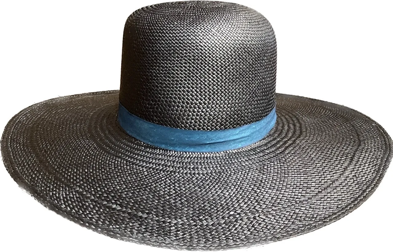 Panama Straw Hat for Sale in Black