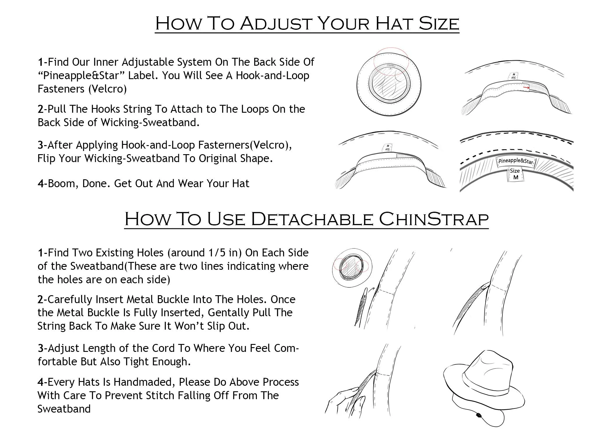 Pineapple&Star Sun Straw Fedora Beach Hat Fine Braid UPF50  for Both Women Men(Small, Brown)