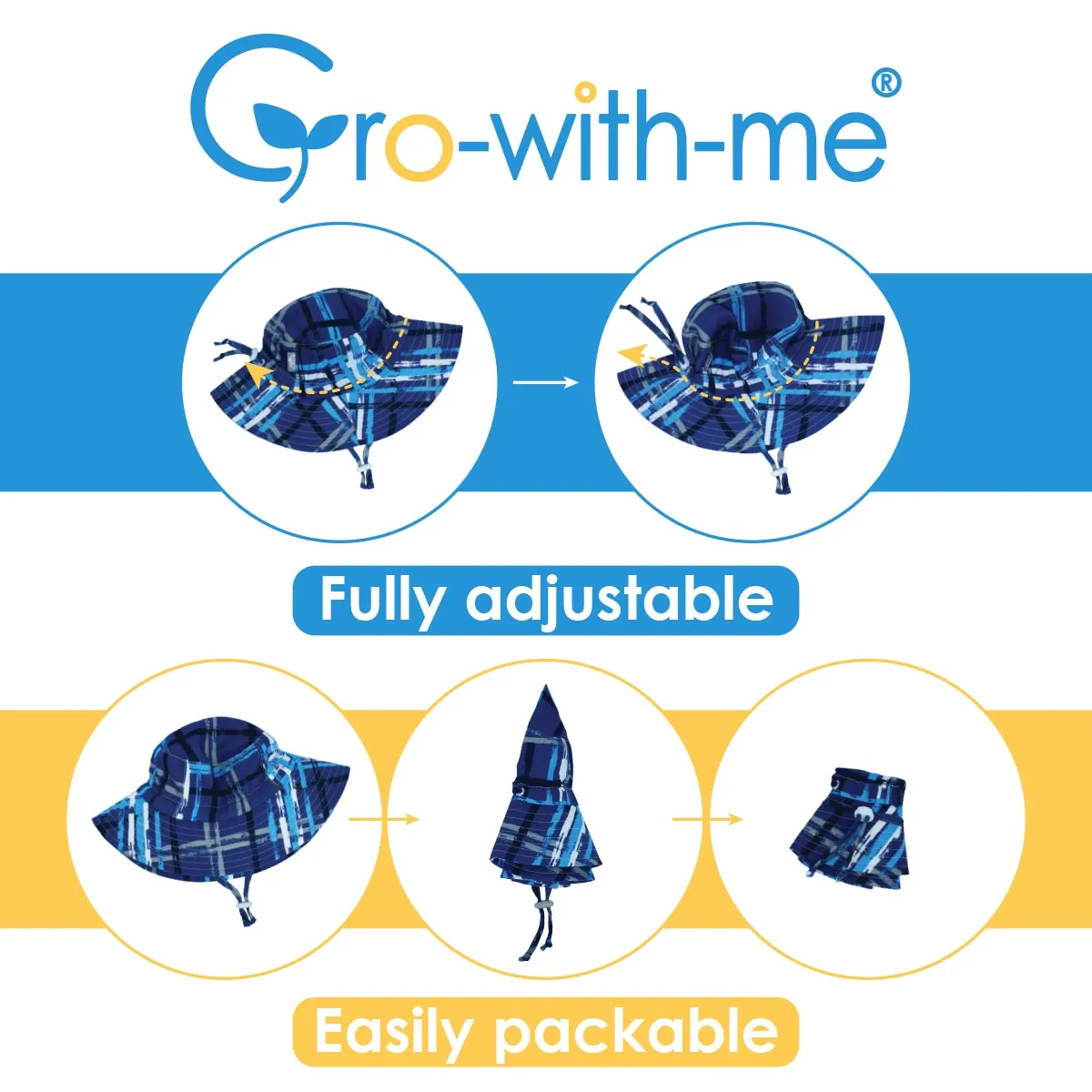 Quick Dry Hat, 50  UPF, Stay-on Tie – Navy