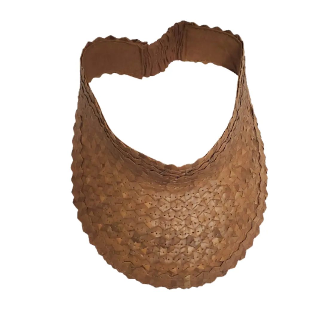 Rattan Palm Leaf Capri Sun Visor UV Cap