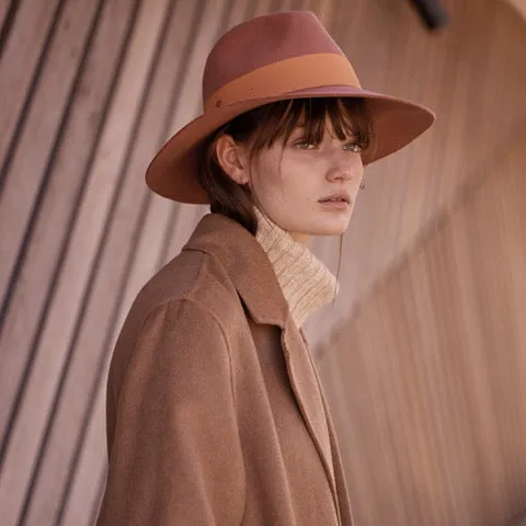Sarah J Curtis - Terracotta Classic Wool Fedora
