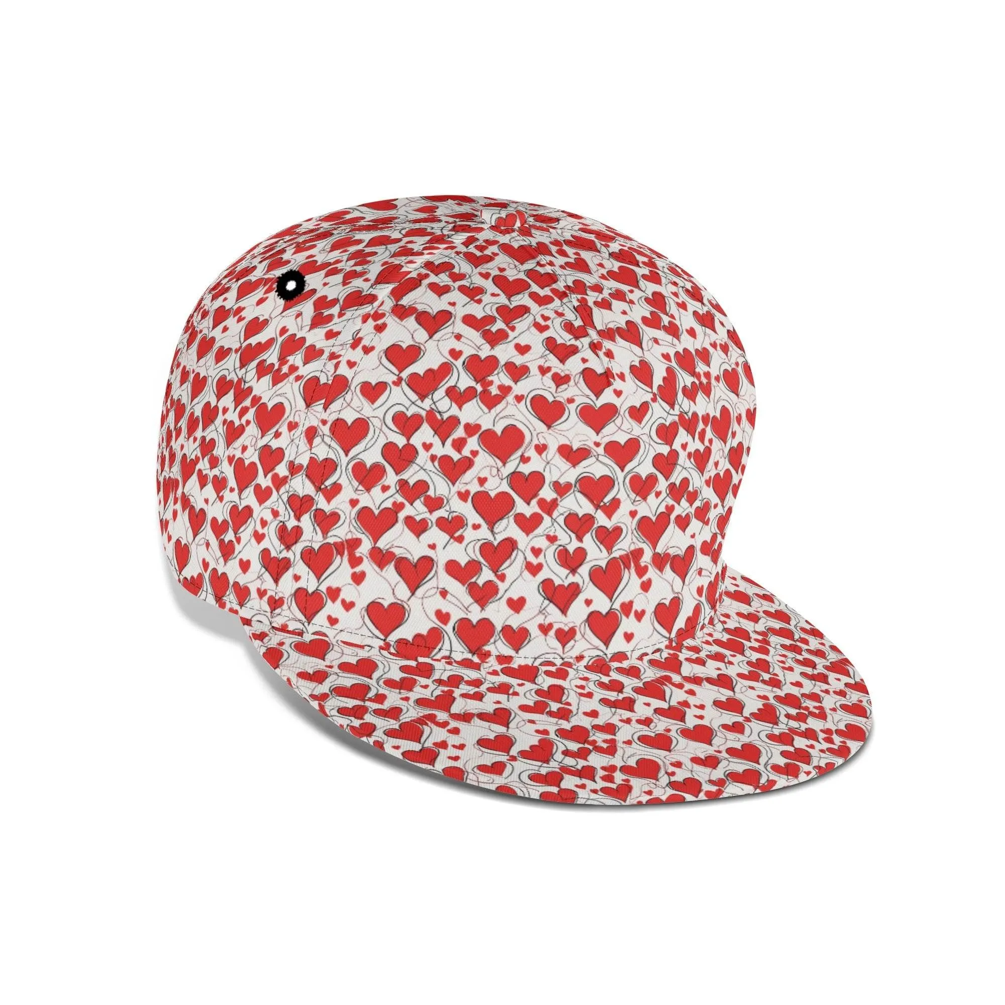 Scribbled Hearts Unisex Classic Snapbacks