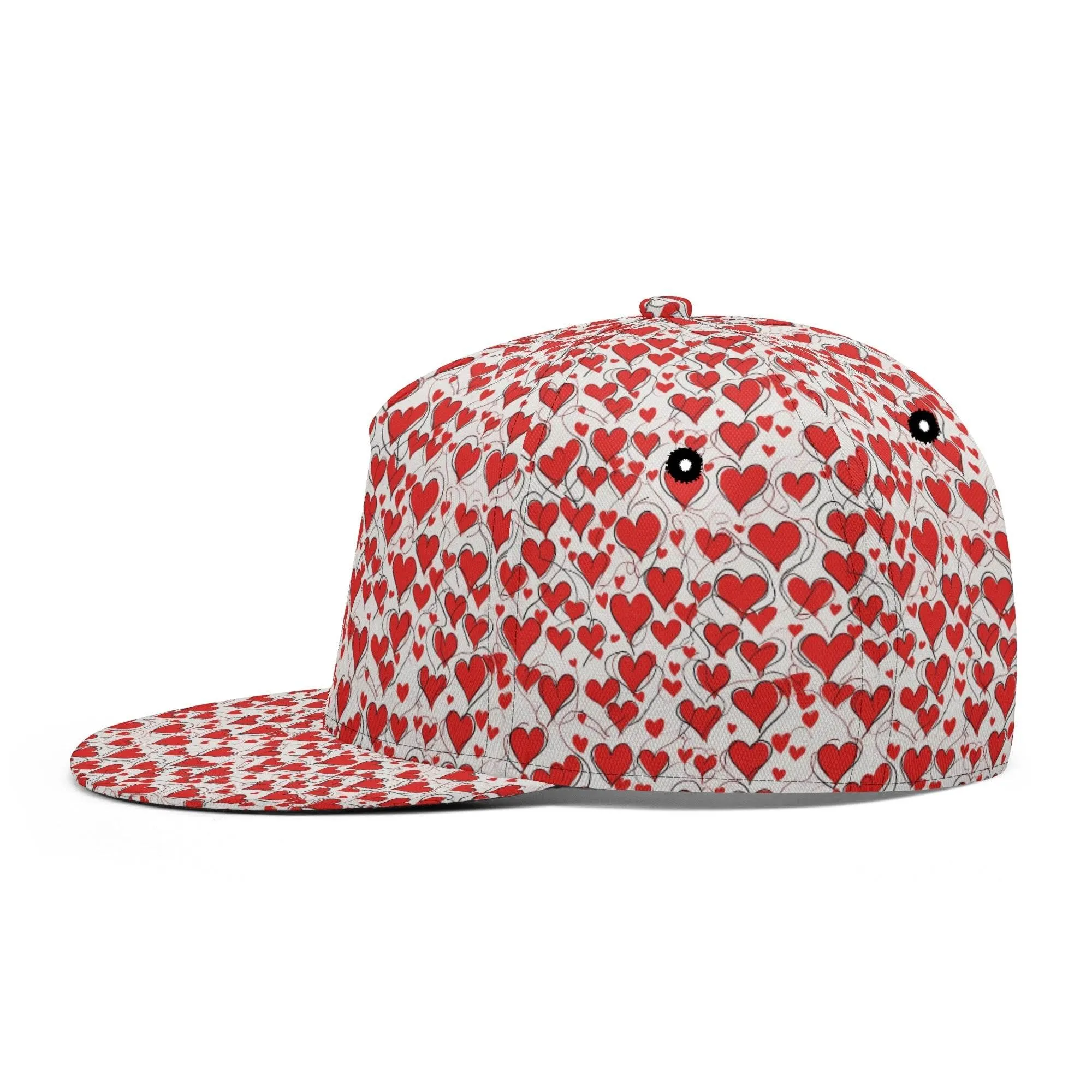 Scribbled Hearts Unisex Classic Snapbacks