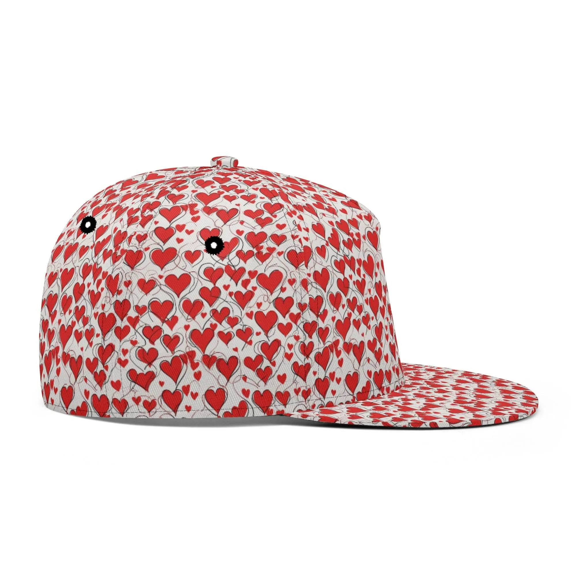Scribbled Hearts Unisex Classic Snapbacks