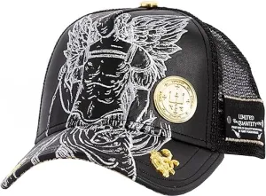Scully Leathers Red Monkey St. Raphael Mesh Trucker Cap
