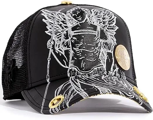 Scully Leathers Red Monkey St. Raphael Mesh Trucker Cap