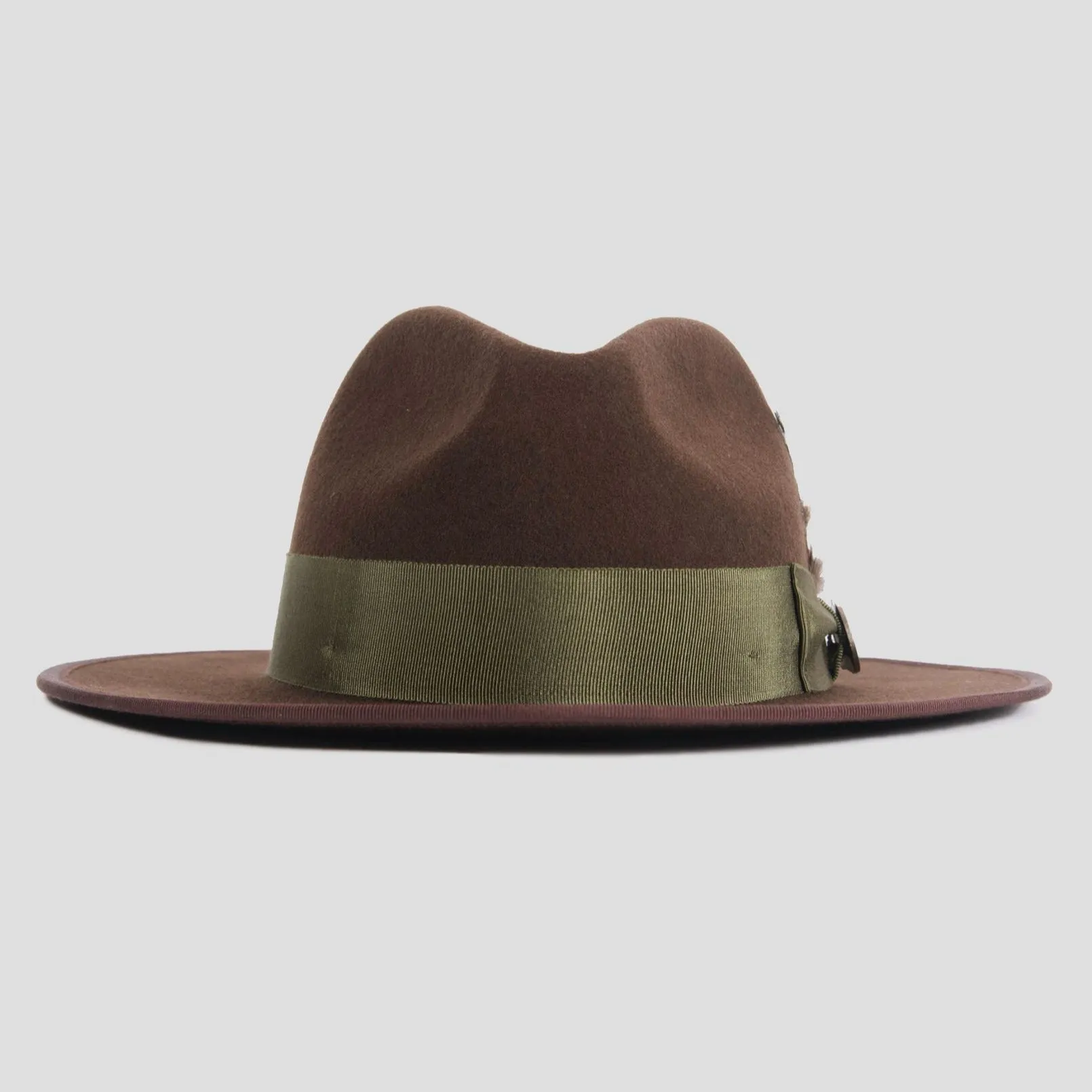 Sleek Fedora Hat - Lavender   Black