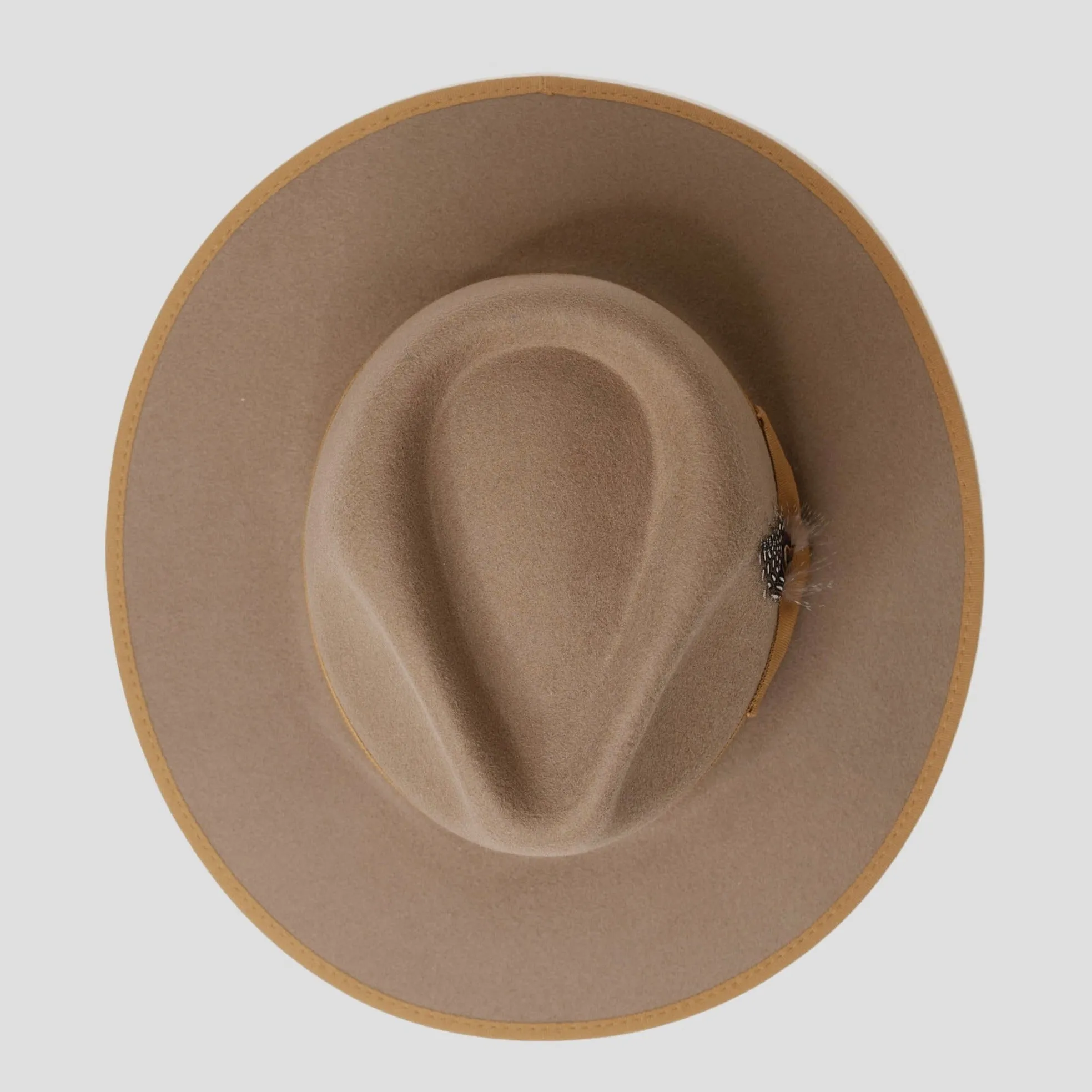 Sleek Fedora Hat - Lavender   Black