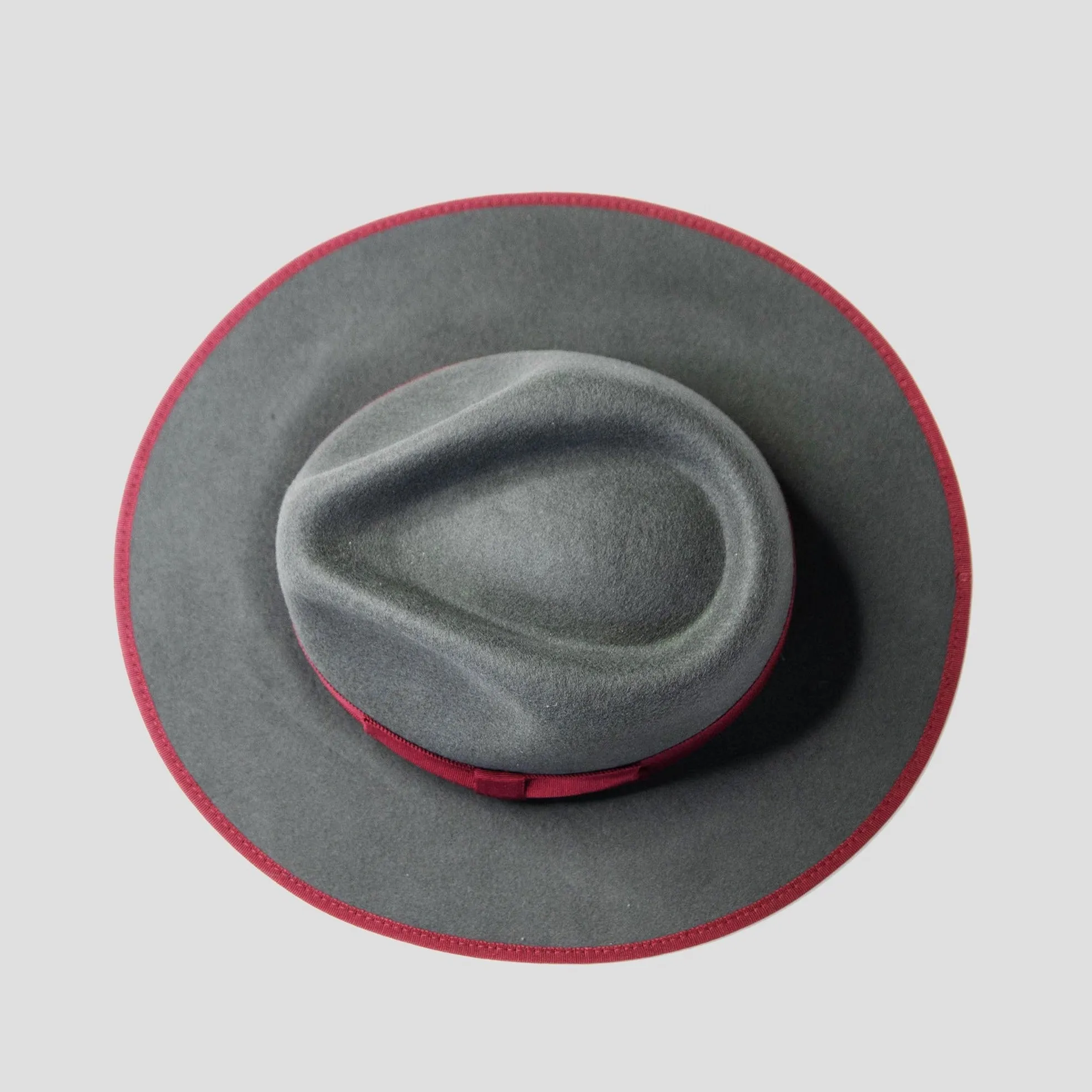 Sleek Fedora Hat - Lavender   Black