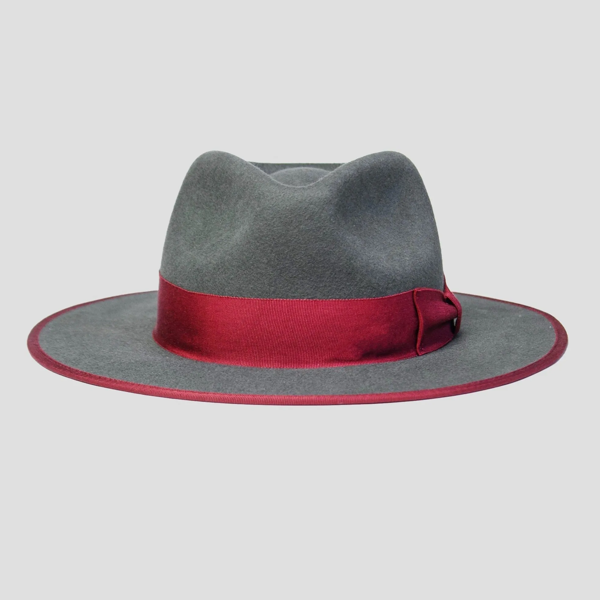 Sleek Fedora Hat - Lavender   Black