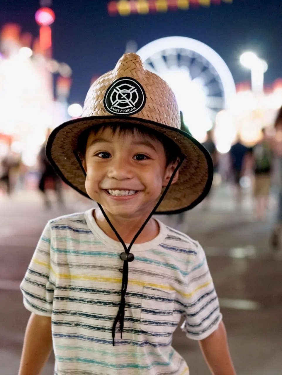Straw Firefighter Hat - Kids 54cm