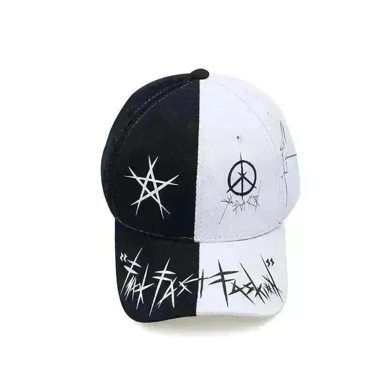 Unisex Casual Black And White Patchwork Hip Hop Fashion Hat