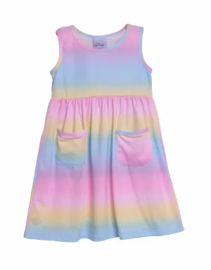 UPF 50  Dahlia Sleeveless Tee Dress w/ Pockets