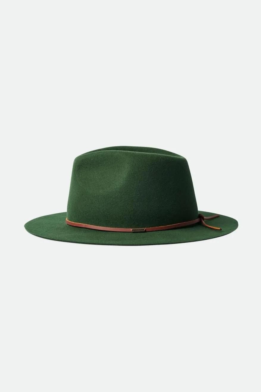 Wesley Packable Fedora - Moss