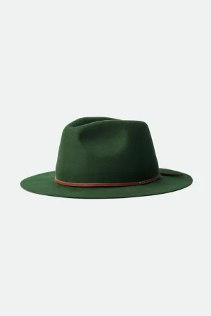 Wesley Packable Fedora - Moss