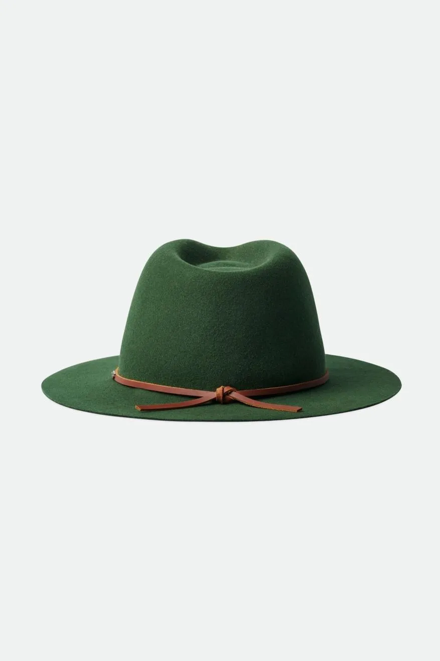 Wesley Packable Fedora - Moss