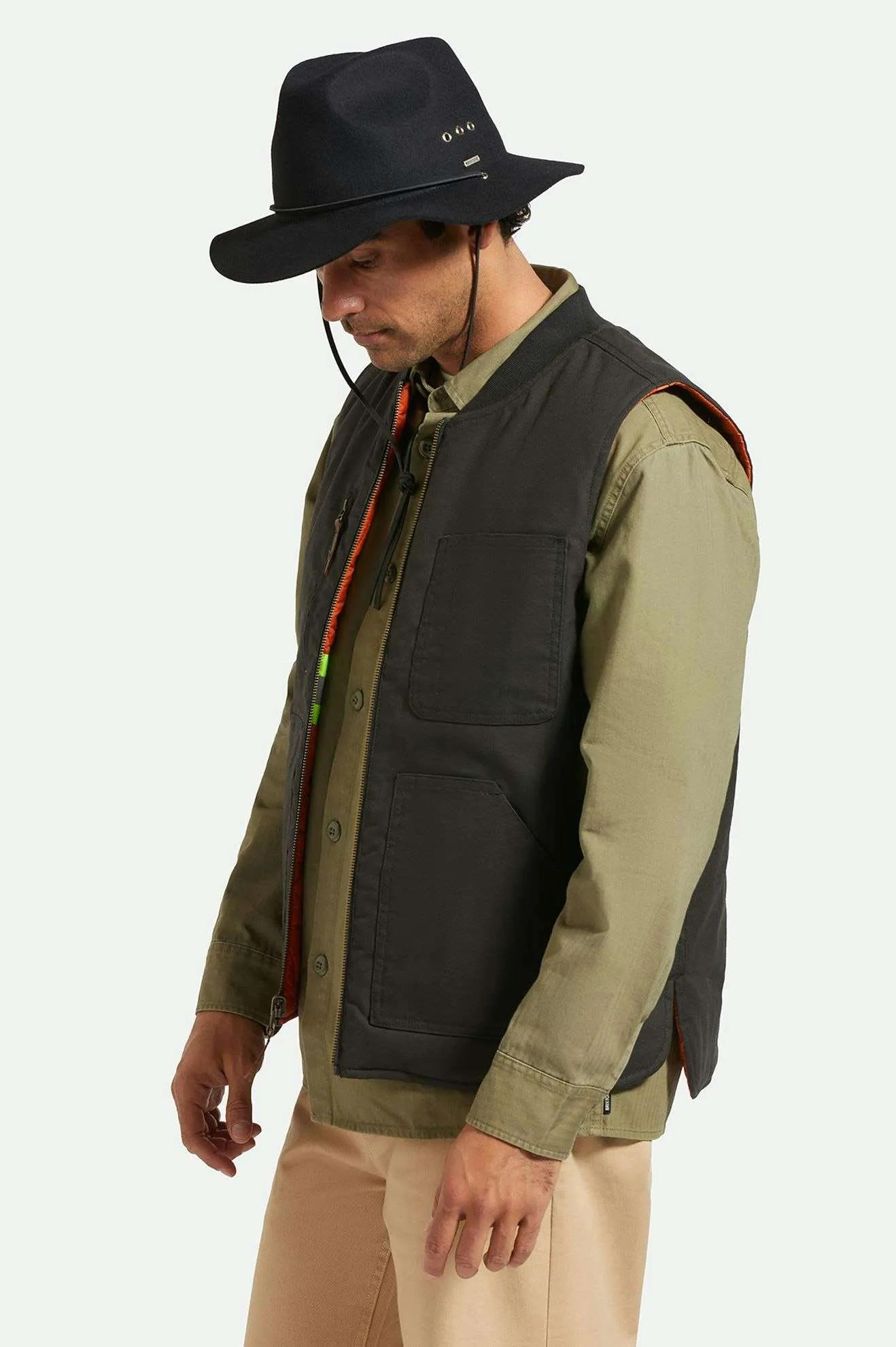 Wesley WTHR GUARD™ Packable Fedora - Black
