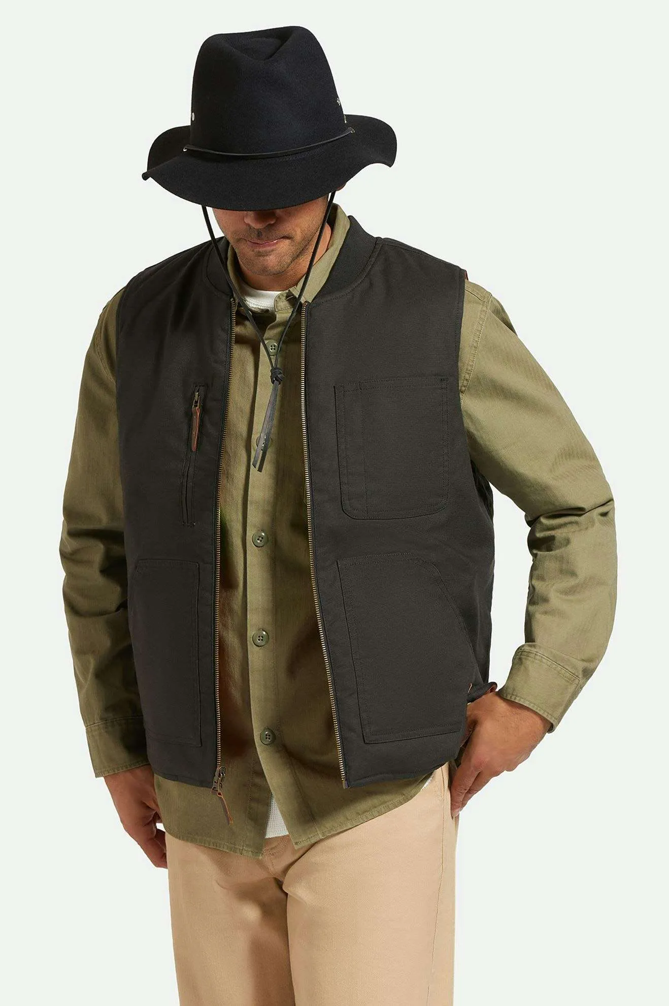 Wesley WTHR GUARD™ Packable Fedora - Black