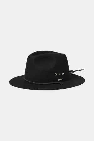 Wesley WTHR GUARD™ Packable Fedora - Black