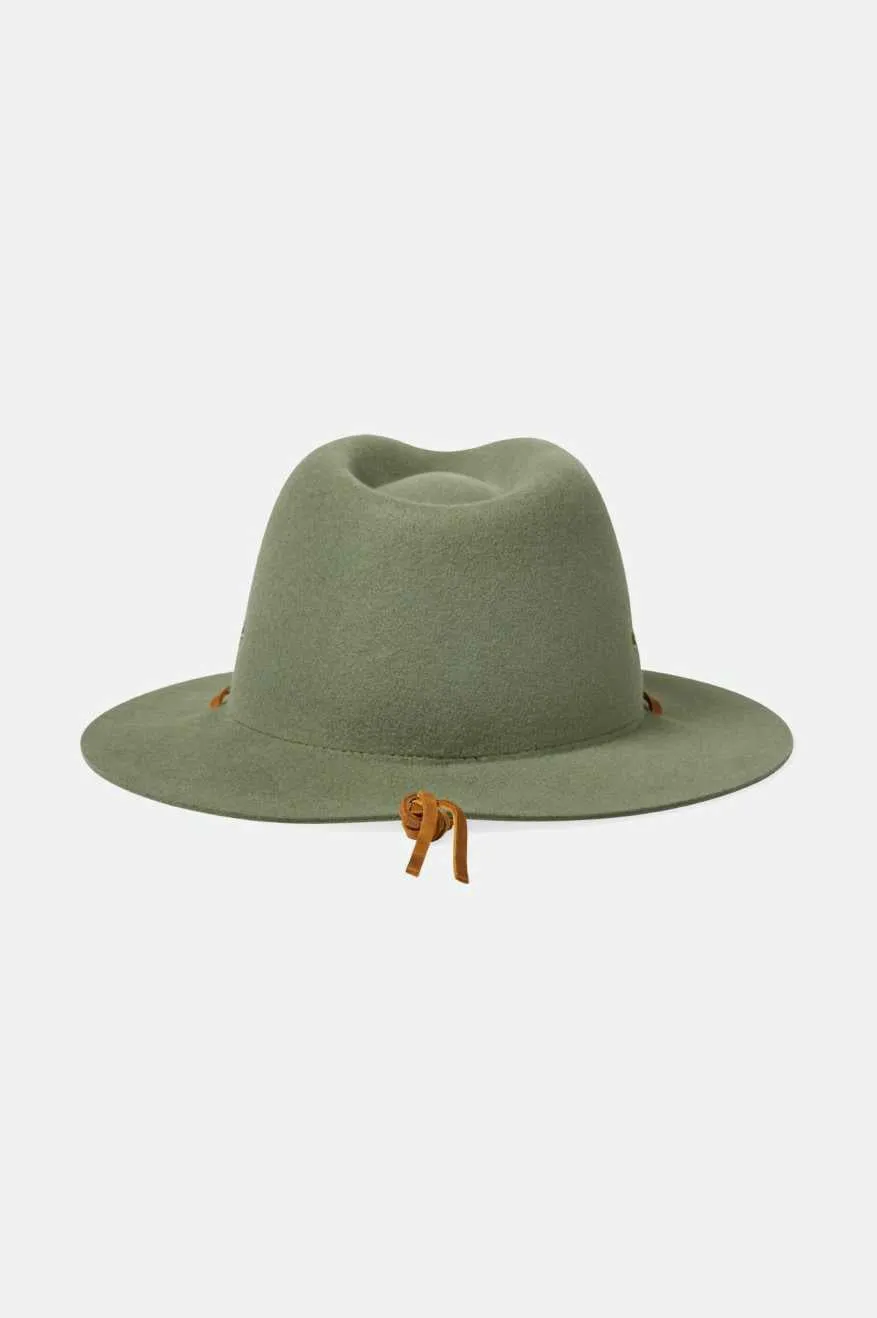 Wesley WTHR GUARD™ Packable Fedora - Light Moss