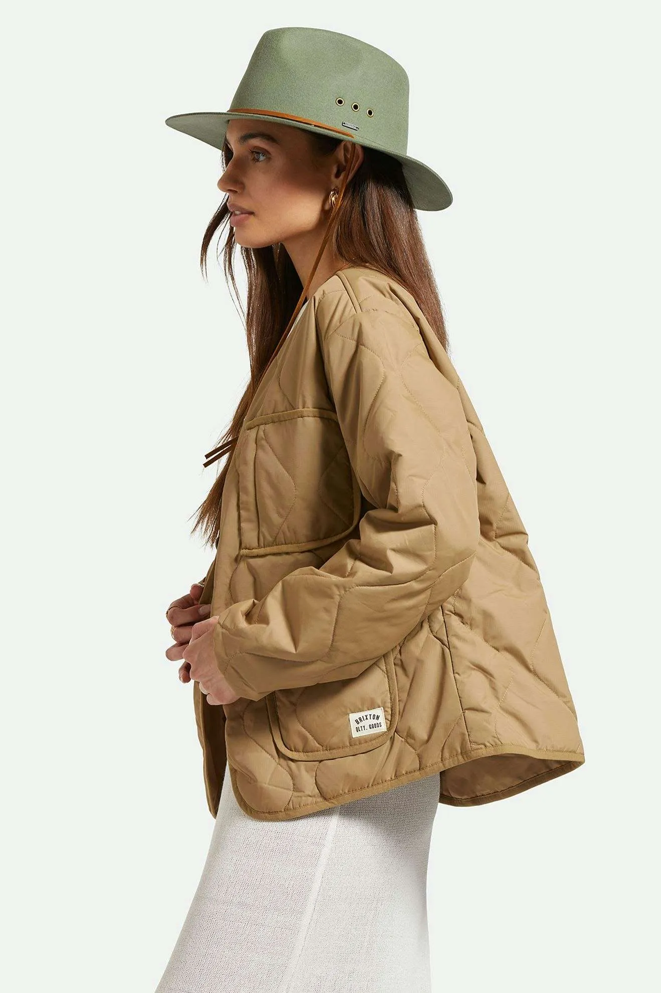 Wesley WTHR GUARD™ Packable Fedora - Light Moss