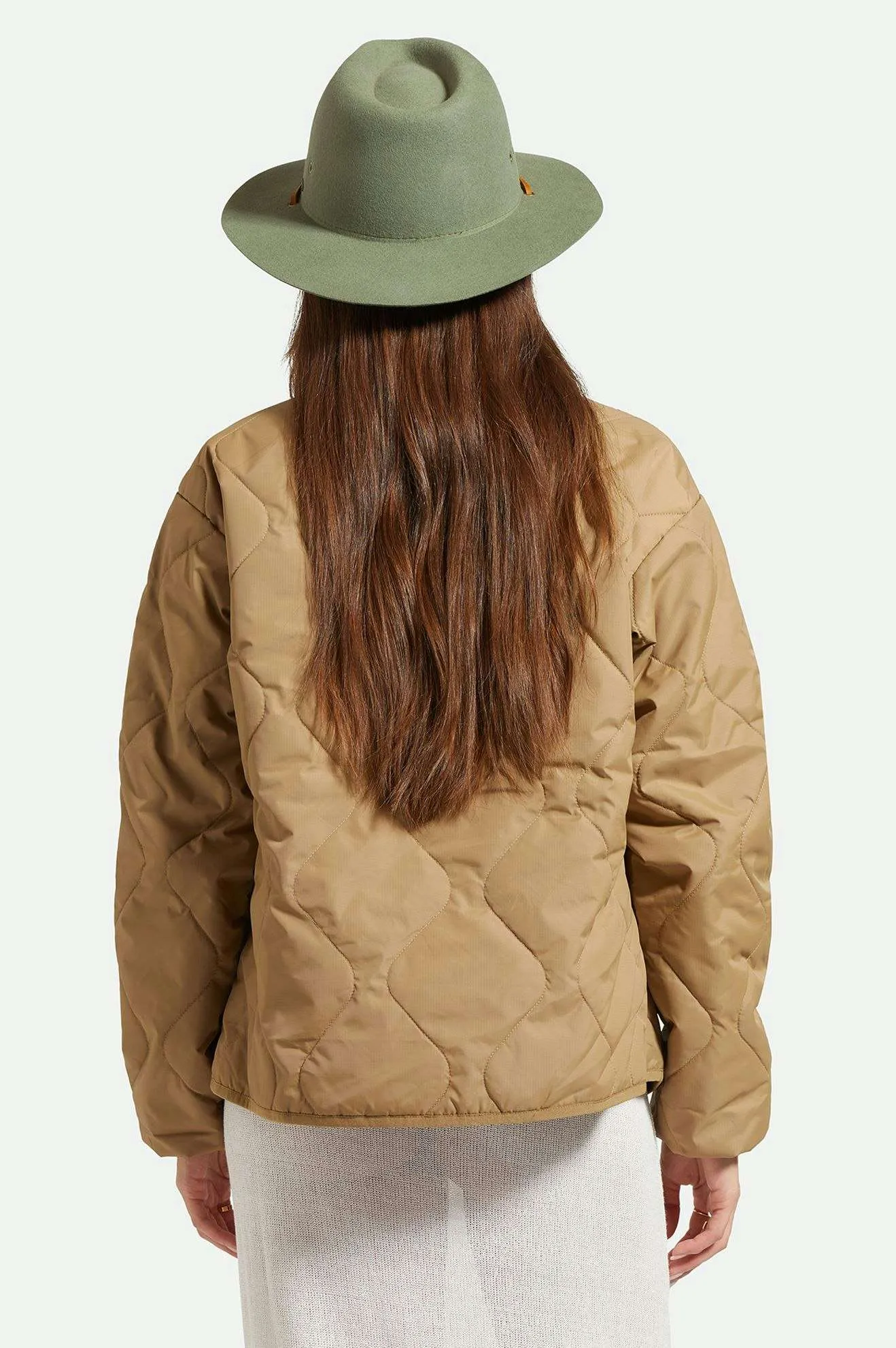 Wesley WTHR GUARD™ Packable Fedora - Light Moss